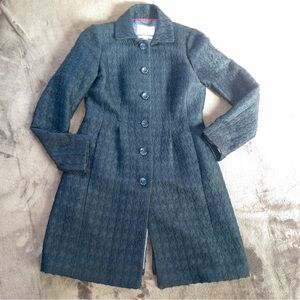 Banana Republic Black PeaCoat/Trenchcoat Wool And Italian Fabric Women’s Size S